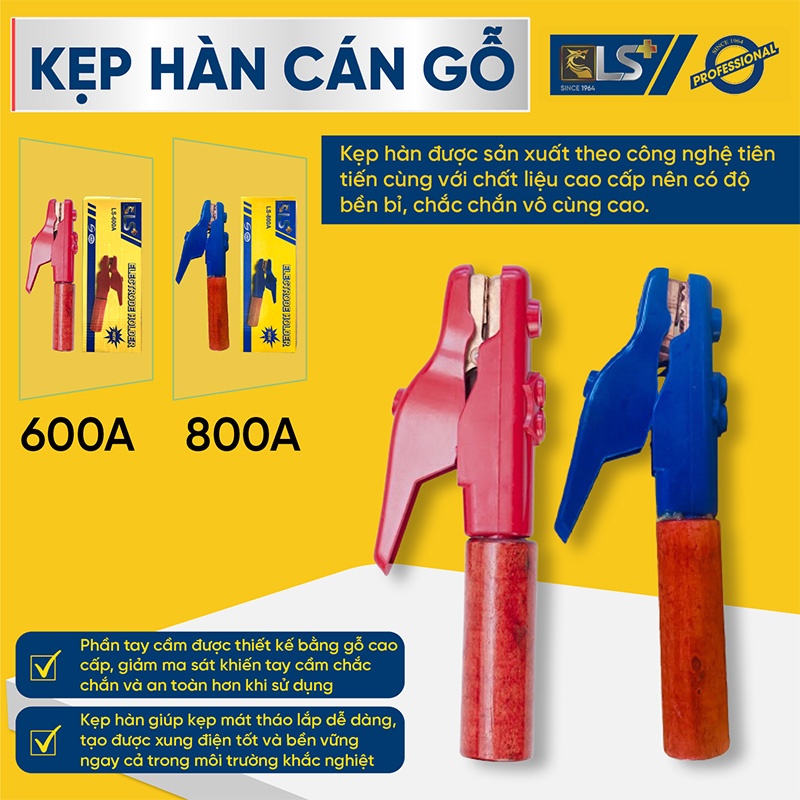 Kẹp Hàn Gỗ 600A LS+
